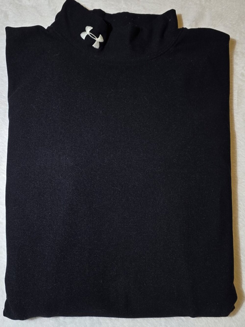 Under Armour ColdGear Compression Mock Neck Long Sleeve Shirt Black Men's XL